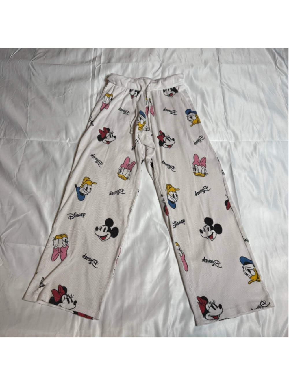 Women's Disney Pajama Pants XS White Multi-color
